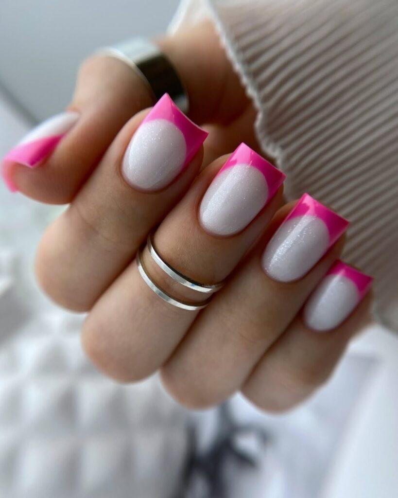 48 pink nails