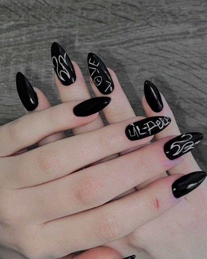 51 emo nails ideas