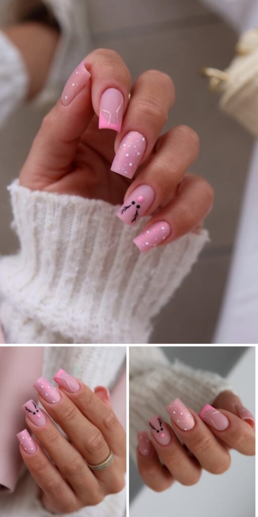 55 pink nails