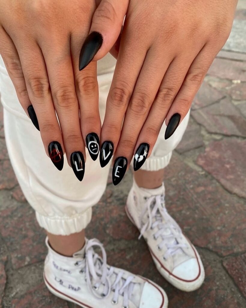 58 emo nails ideas