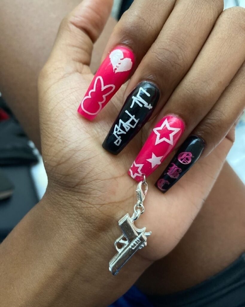 61 emo nails ideas