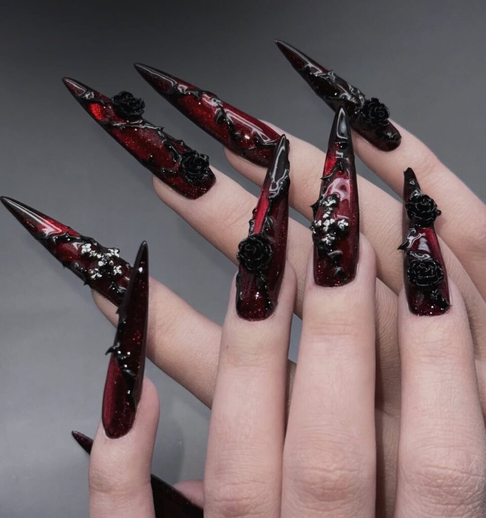 64 emo nails ideas