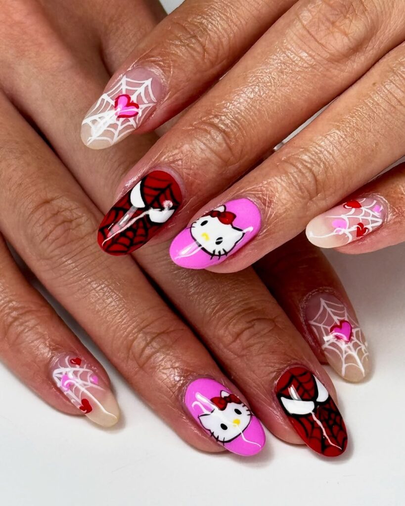 07 spider man nails idea 2025