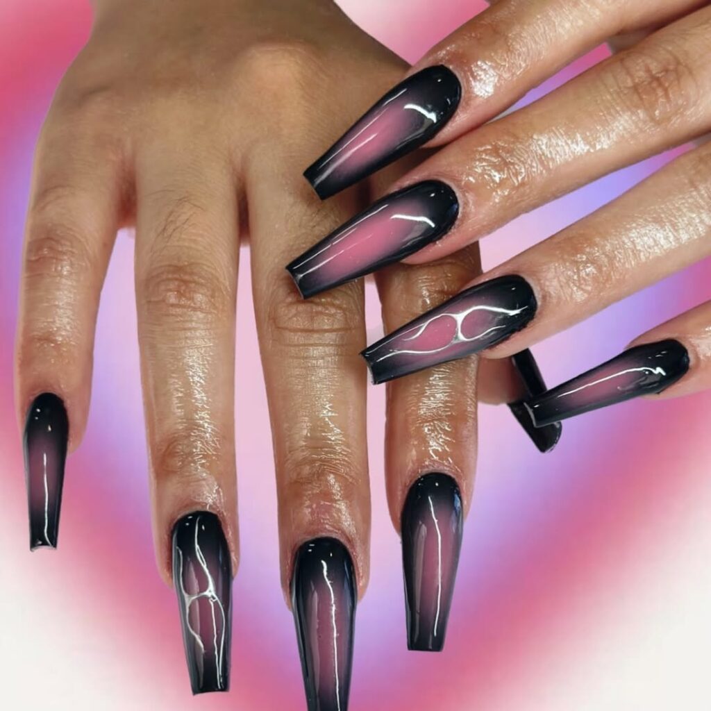 20 black coffin nails ideas