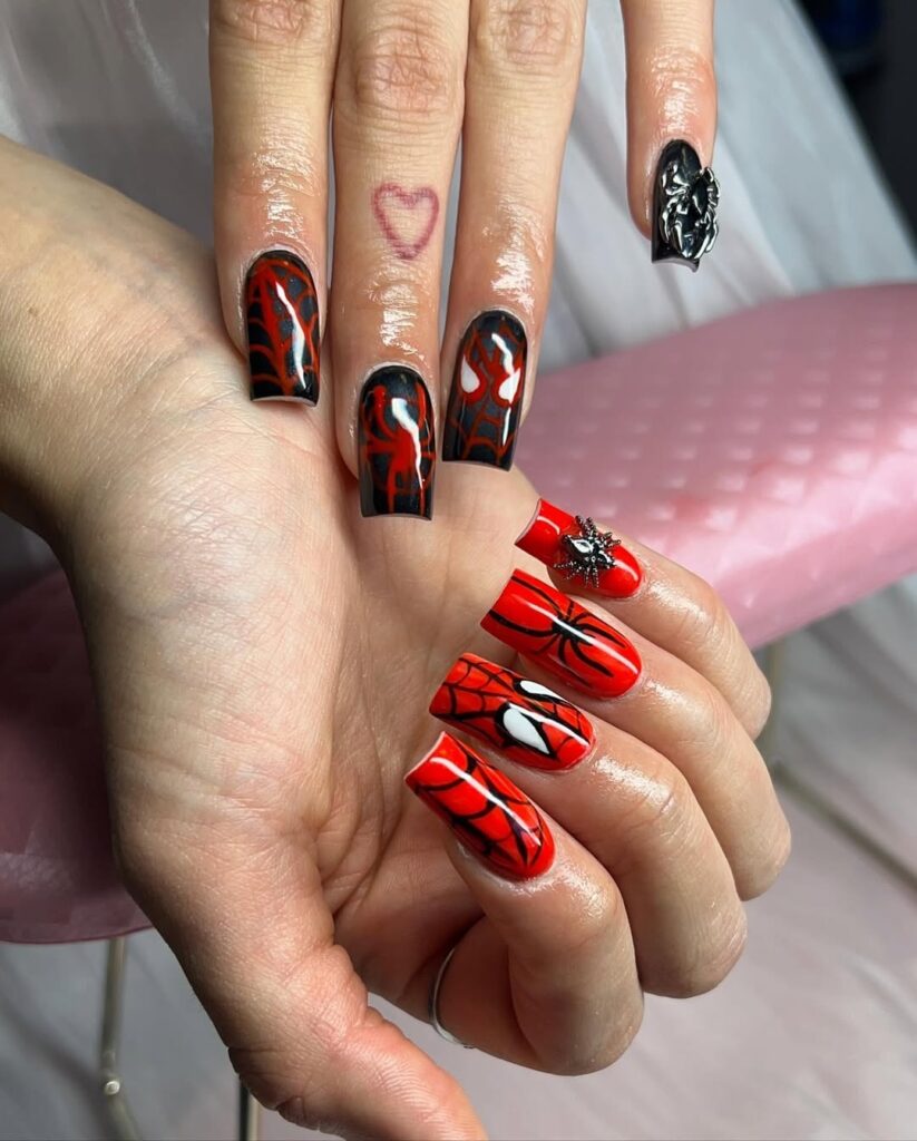 20 spider man nails idea 2025