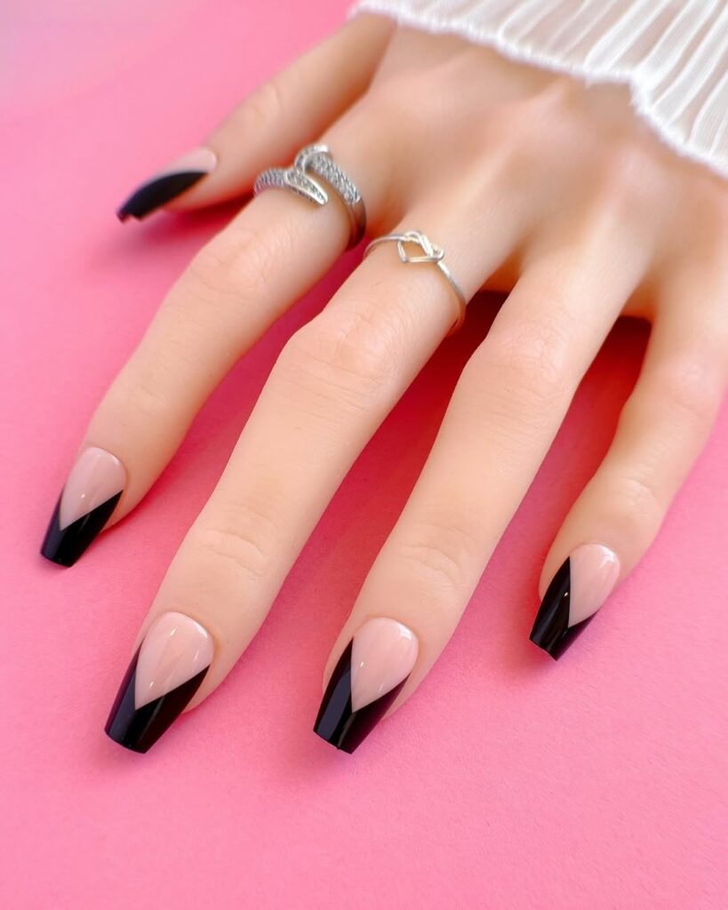 24 black coffin nails ideas