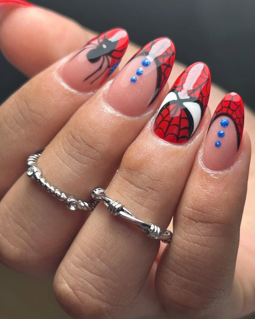 27 spider man nails idea 2025