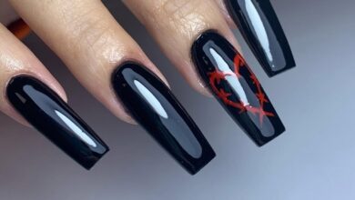 28 black coffin nails ideas