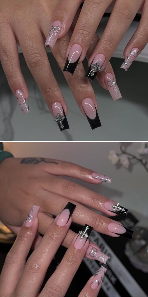 29 black coffin nails ideas