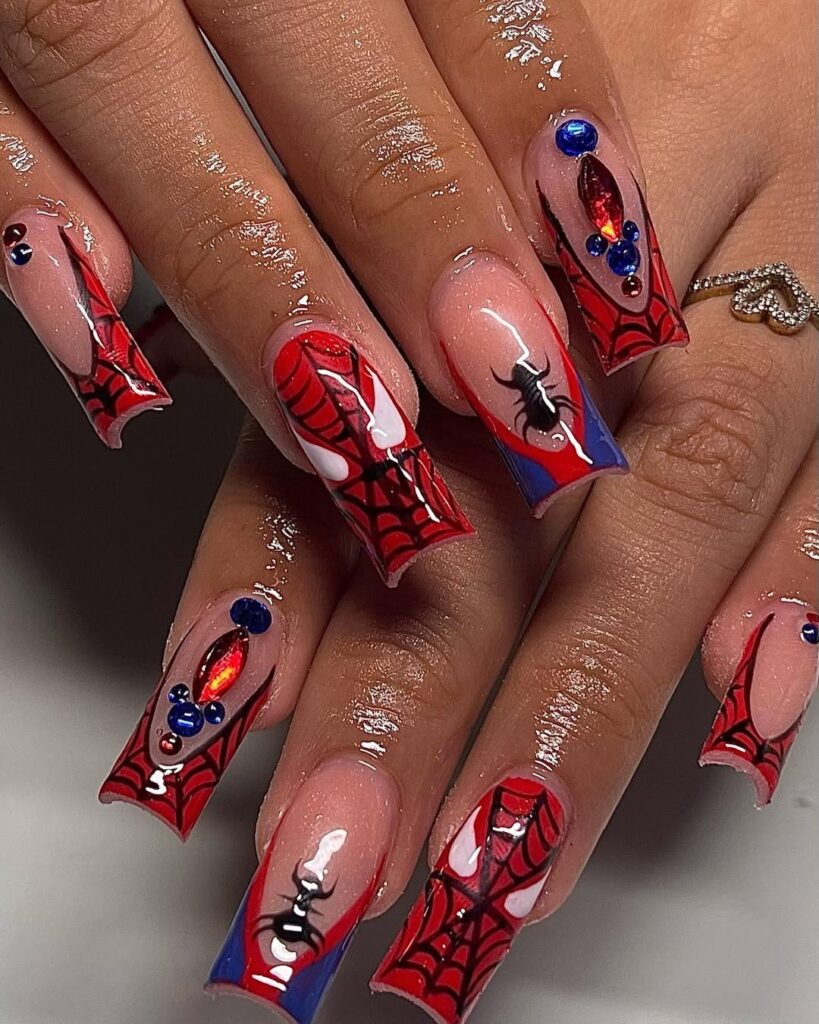 29 spider man nails idea 2025