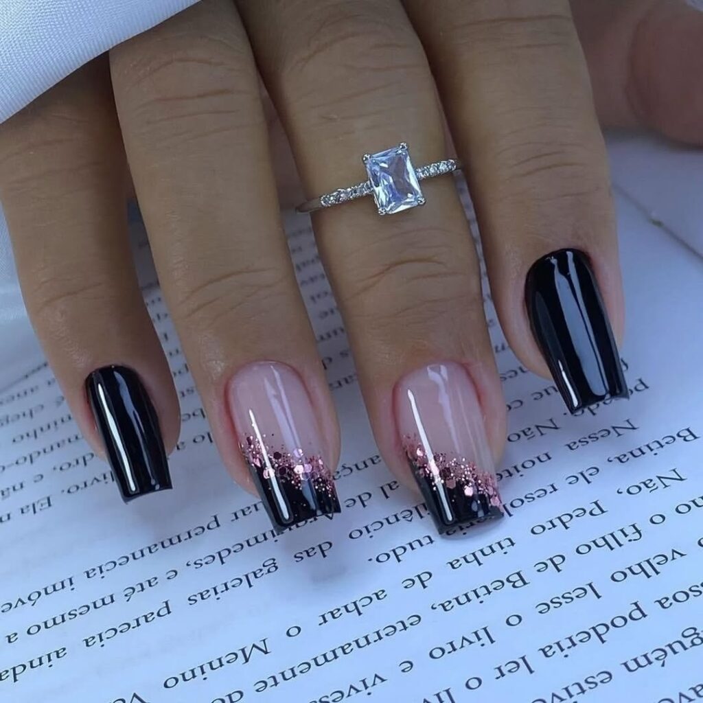 35 black coffin nails ideas