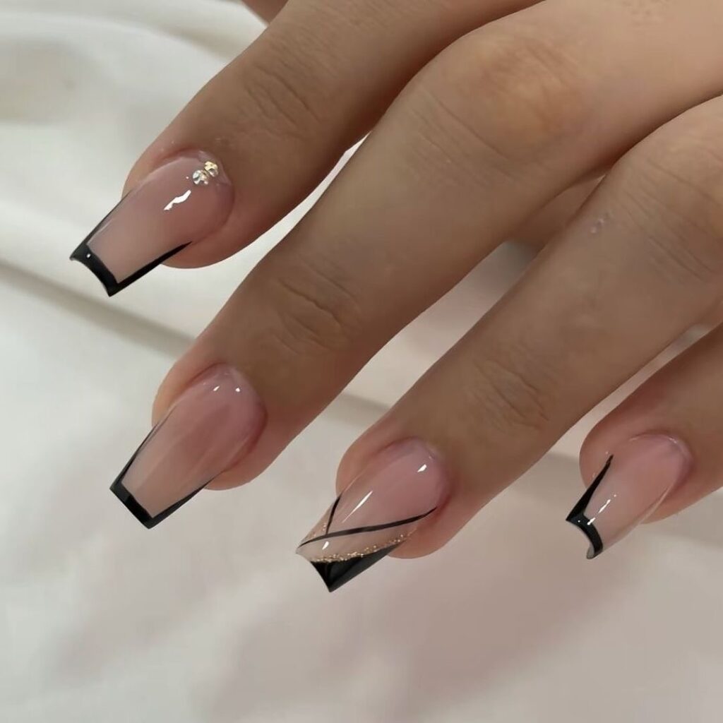 36 black coffin nails ideas