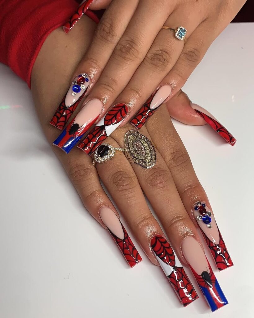 36 spider man nails idea 2025