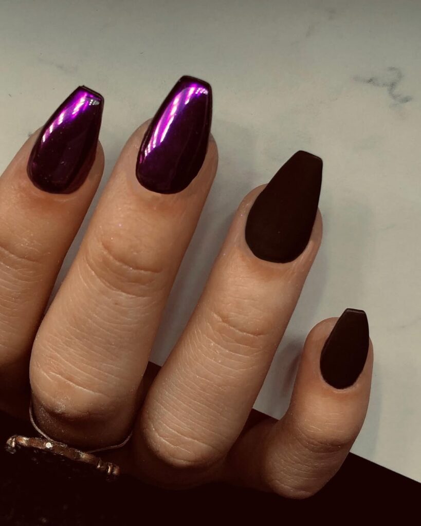 38 black coffin nails ideas