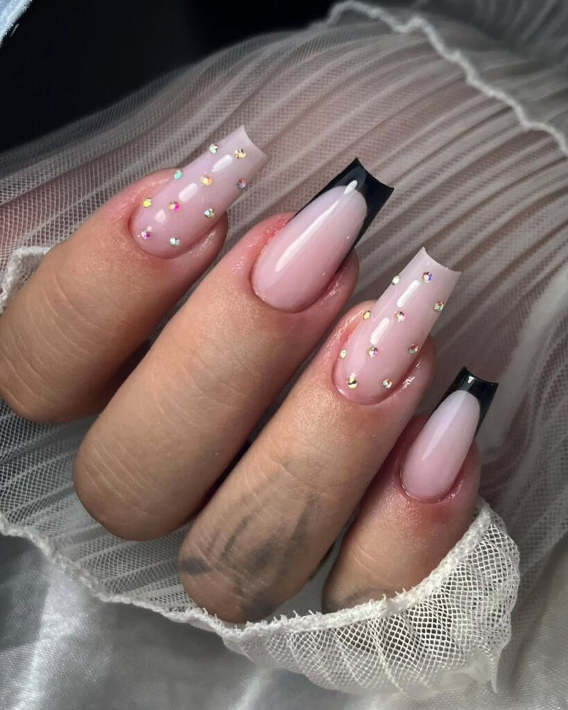 46 black coffin nails ideas