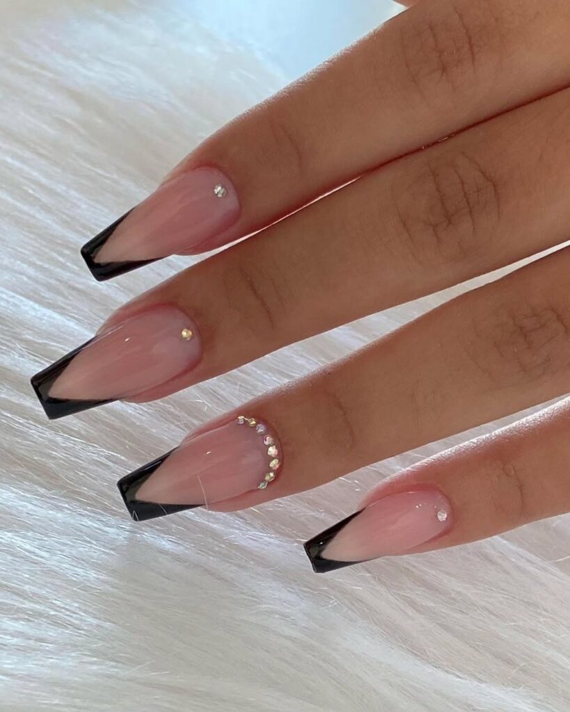 47 black coffin nails ideas