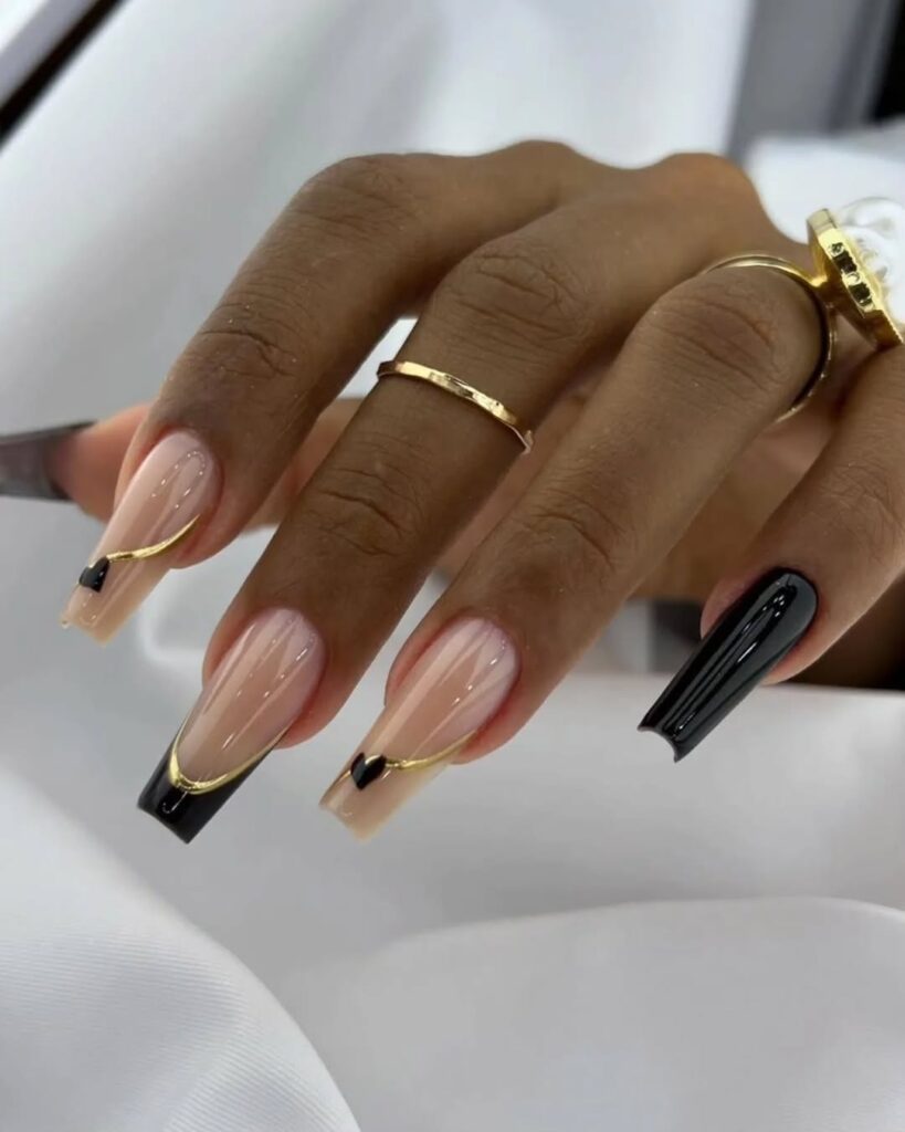 52 black coffin nails ideas